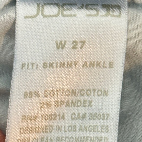 Joe’s Jeans Distressed Skinny Ankle Jeans 27 - Picture 3 of 9
